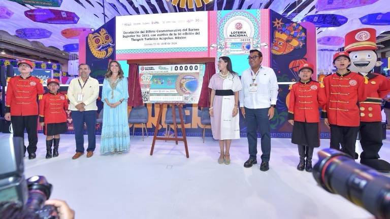 Billete conmemorativo de la Lotería Nacional enaltece el orgullo del Tianguis Turístico de México, por su 50 aniversario