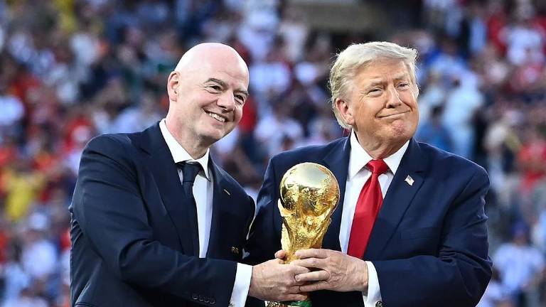 Gianni Infantino y Donald Trump.