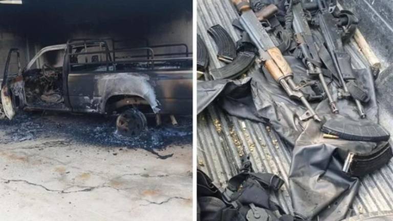 Al grupo armado se le decomisaron armamento, explosivos, accesorios y drones, los cuales fueron puestos a disposición de las autoridades correspondientes.