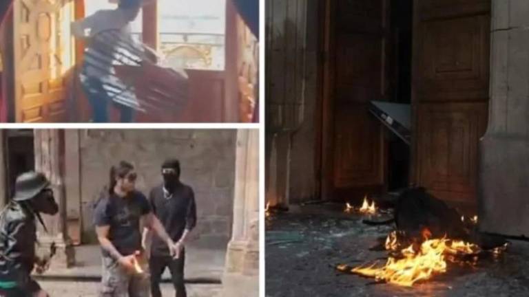 En sólo unos minutos, luego de empujones y patadas, tumbaron la única barrera que les impedía entrar la sede de la Administración estatal.