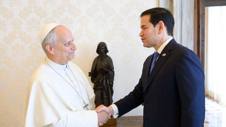 El Papa León XIV sostuvo una reunión con Marco Rubio, Secretario de Estado de los Estados Unidos.