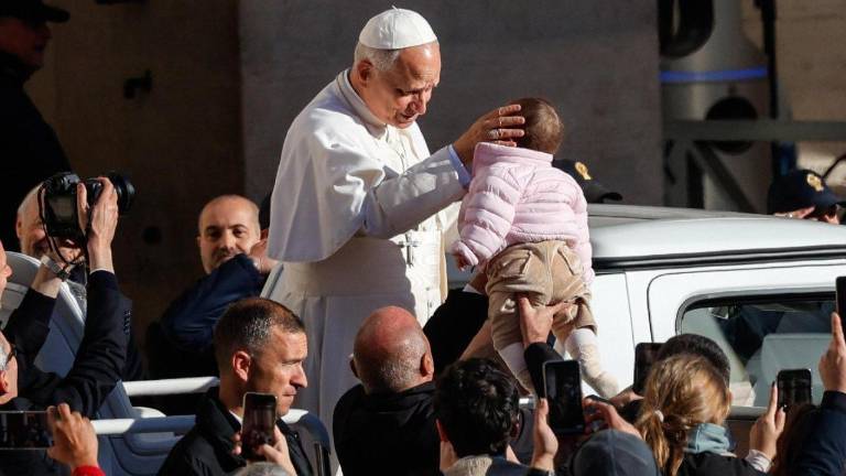 Un momento en la Plaza de San Pedro en la catequesis jubilar.