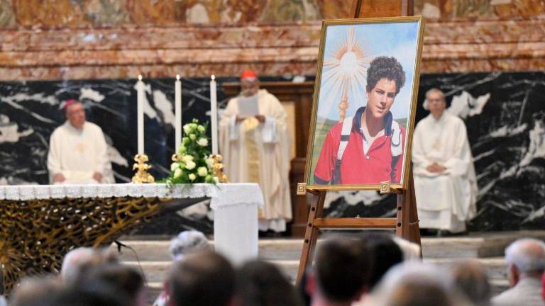 Misa de acción de gracias por la canonización de los beatos, Pier Giorgio Frassati y Carlo Acutis.