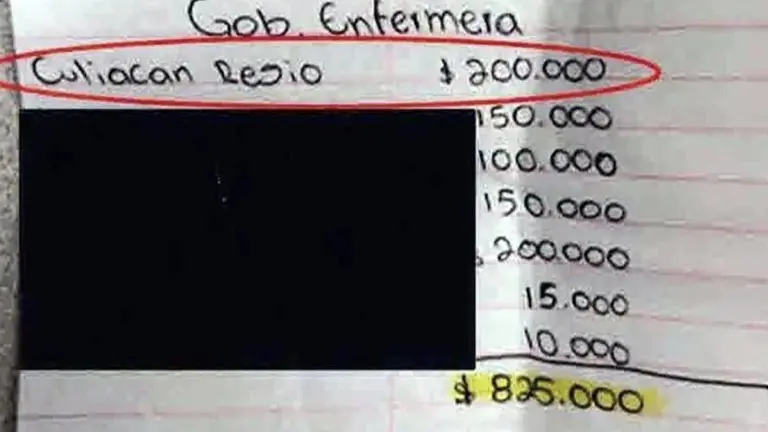 Documento exhibido por la Presidenta de México Claudia Sheinbaum Pardo que el Gobierno de Estados Unidos utiliza como prueba.
