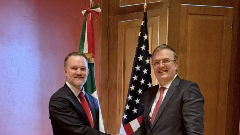 Encuentro entre el funcionario comercial de Estados Unidos Jamieson Greer y el Secretario de Economía Marcelo Ebrard.