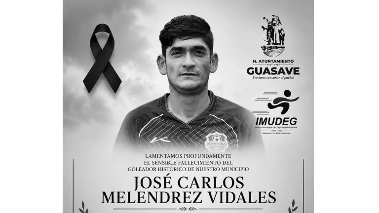 José Carlos, de 31 años de edad, era conocido en el balompié regional por su capacidad goleadora y por convertirse en uno de los futbolistas más constantes y respetados de las canchas guasavenses.