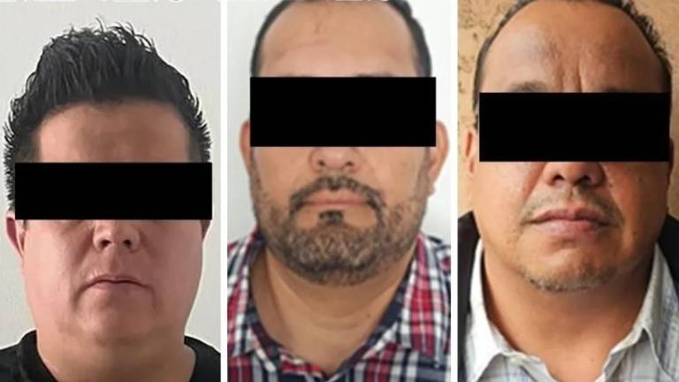 Tres hombres detenidos por extorsión y venta de droga en Jalisco y Puebla.