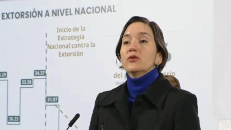 Marcela Figueroa Franco explica la situación del delito de extorsión en México.