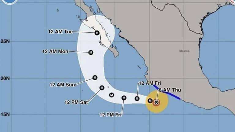 El SMN indicó que “Polo” se desplazó de forma paralela a las costas de Michoacán, con dirección noroeste y una velocidad de 15 kilómetros por hora.