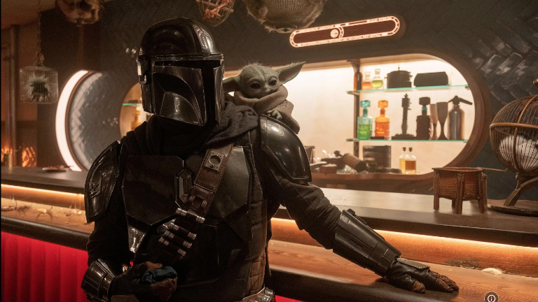 The Mandalorian and grogu.