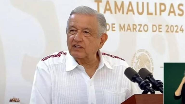 El Presidente Andrés Manuel López Obrador habló desde Tamaulipas sobre el “portazo” en Palacio Nacional.