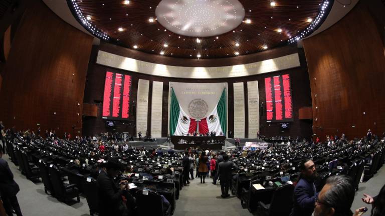 Sesión en la Cámara de Diputados donde se están aprobando varias iniciativas presentadas por el Gobierno de México.