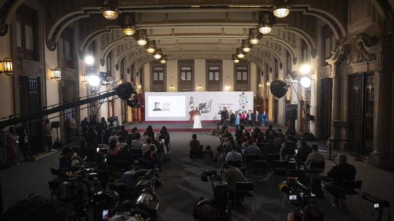 En la conferencia de la Presidenta Claudia Sheinbaum Pardo estuvieron representantes de empresas farmacéuticas.