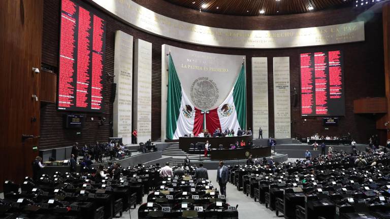 Sesión de la Cámara de Diputados de este lunes donde se abordó el tema dl Fondo de Pensiones para el Bienestar.