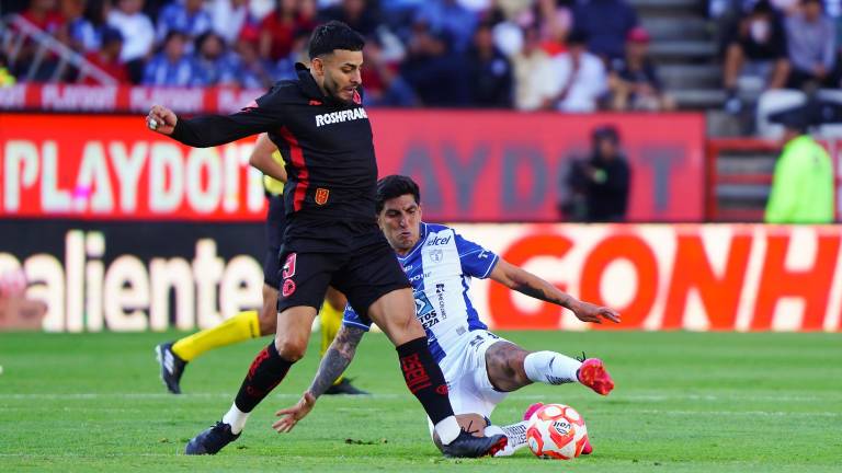 Toluca y Pachuca se reparten puntos.