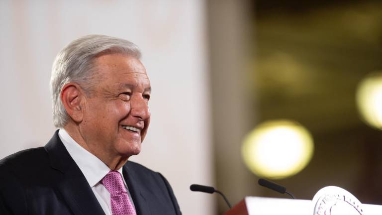 Andrés Manuel López Obrador en la conferencia matutina de este miércoles.