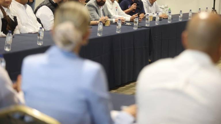 La Alcaldesa de Mazatlán Estrella Palacios Domínguez se reunió con empresarios locales.