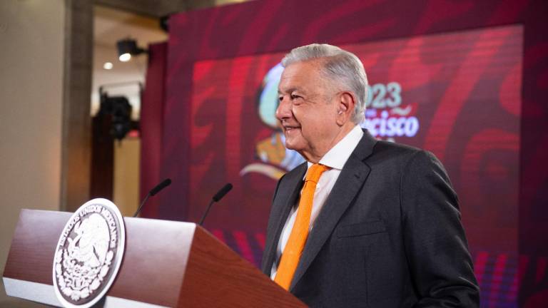 López Obrador dedicó una buena parte de su conferencia al conflicto agrícola en Sinaloa.
