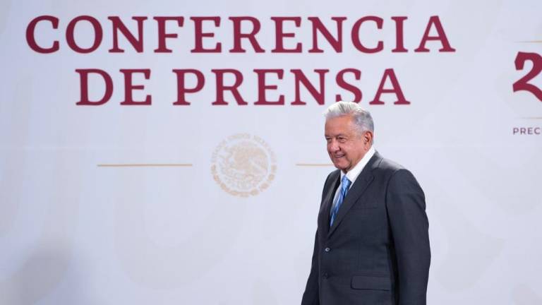 Andrés Manuel López Obrador en su conferencia matutina.