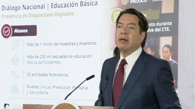 Mario Delgado, Secretario de Educación, habla sobre la consulta sobre el uso de celulares en escuelas.