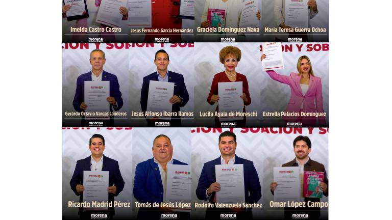 Aspirantes de Morena, PT y PVEM formalizaron su registro en la Ciudad de México para participar en el proceso interno rumbo a la Gubernatura de Sinaloa.