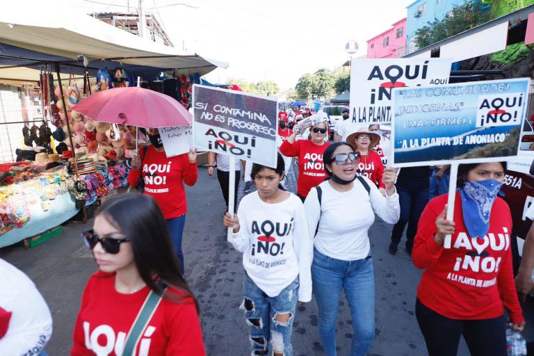 Indígenas piden que hasta agosto se lleve a cabo sus asambleas para consulta sobre la planta de amoniaco