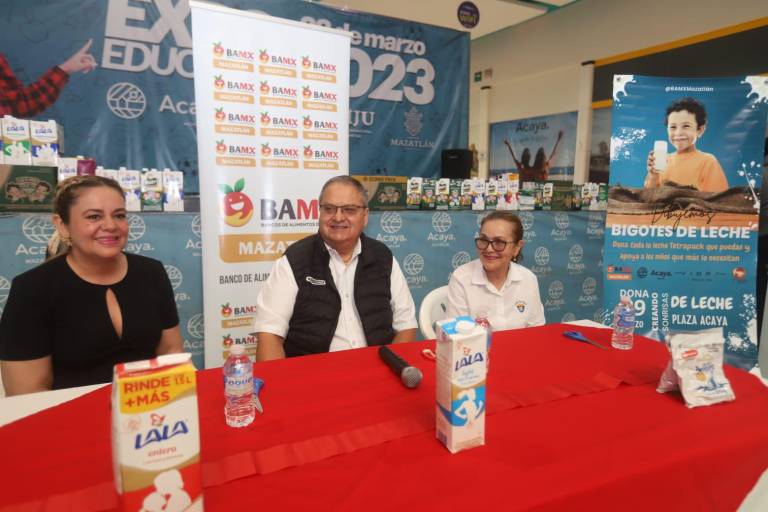 Busca el Banco de Alimentos Mazatlán superar la meta en la campaña ‘Bigotes de Leche’