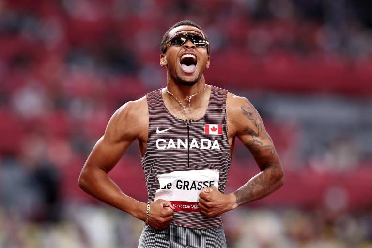 Andre de Grasse, de Canadá, se hace con el oro en 200m en Tokio 2020 tras su plata en Río 2016