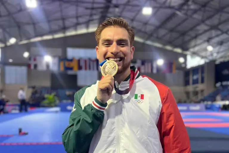 $!Mazatleco Jesús Moreno destaca orgullo por su bronce y asegura que el karate mexicano está a la altura