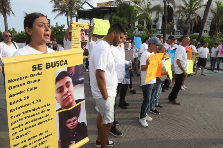 Protestan en Mazatlán para exigir que aparezca David, desaparecido el 19 de julio