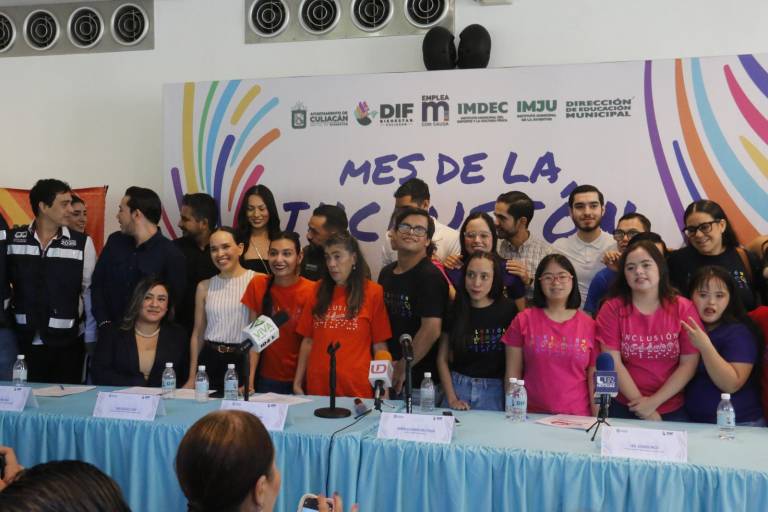 Presentan cartelera de actividades por el Mes de la Inclusión en Culiacán