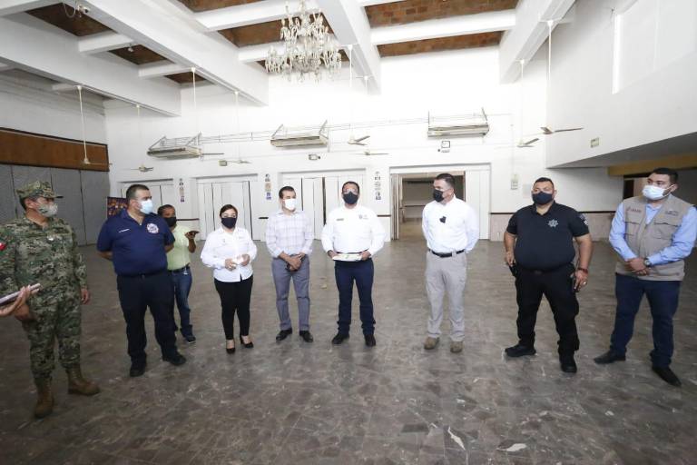 Autoridades supervisan estado de posibles albergues en Mazatlán por lluvias