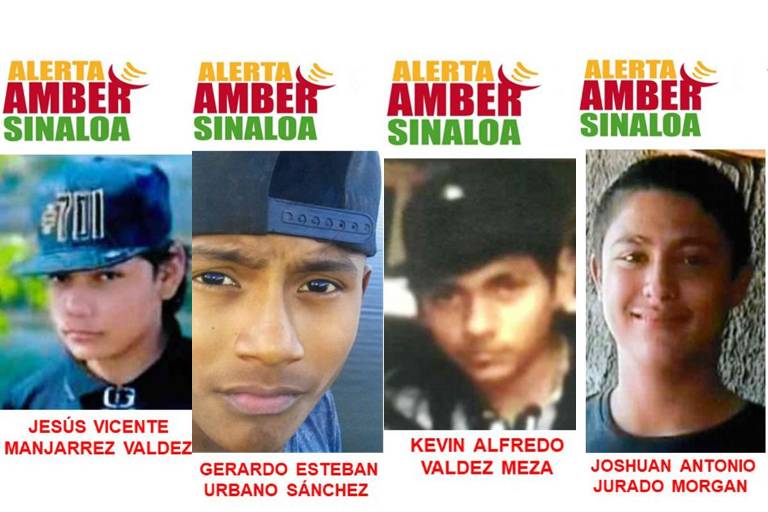 Encienden en Culiacán alertas Ámber por desaparición de cuatro jóvenes entre 13 y 15 años