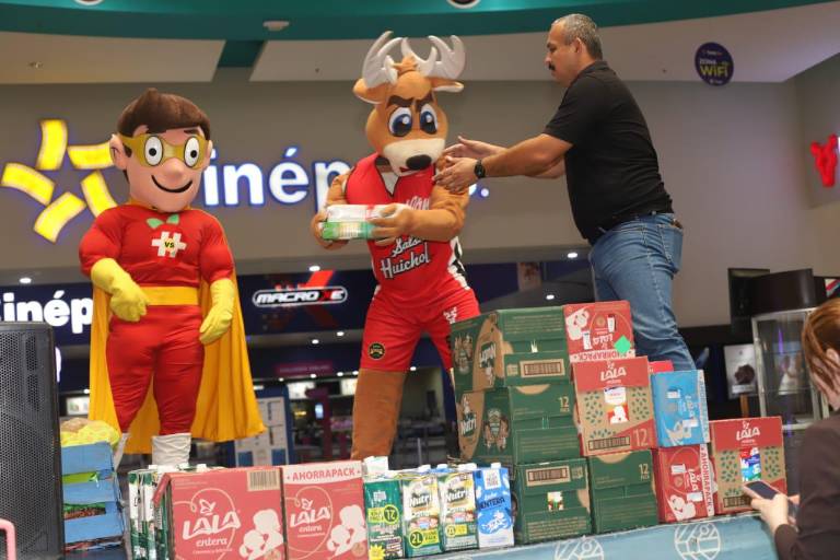 Banco de Alimentos de Mazatlán no cumple la meta de Bigotes de Leche; siguen recibiendo donativos