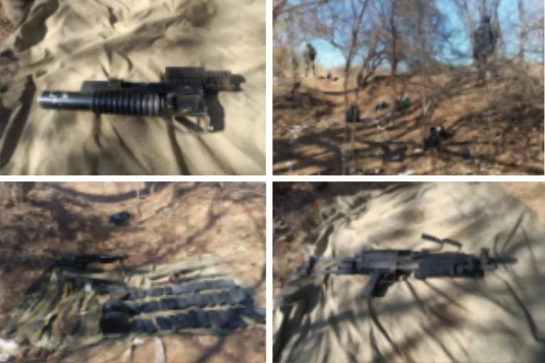 Ejército asegura armamento en San Ignacio