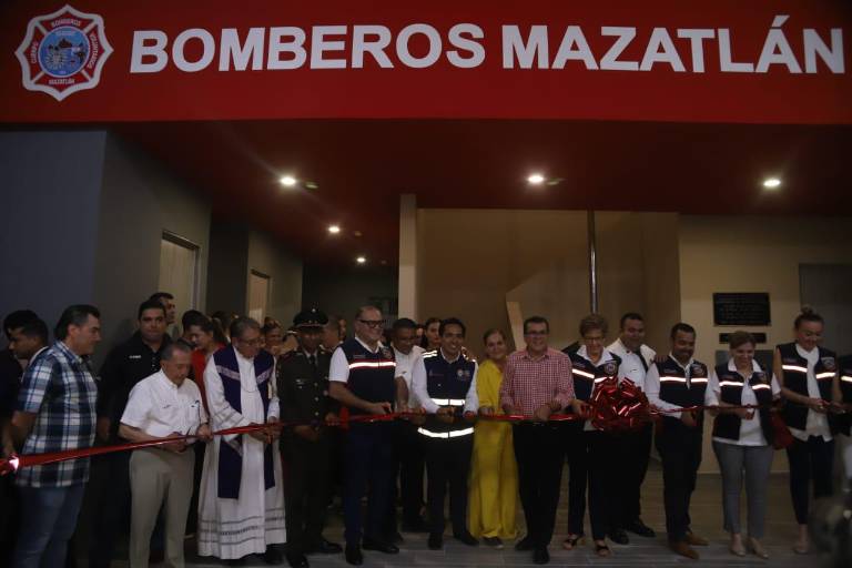 Inauguran nueva Estación de Bomberos en Mazatlán
