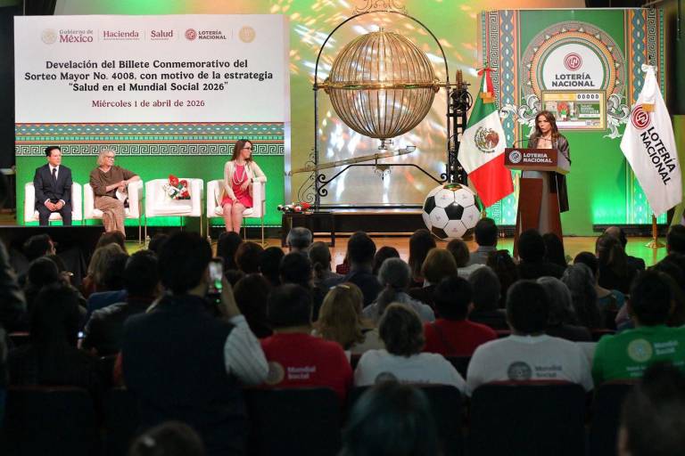 Presentan billete de Lotería “Salud en el Mundial Social 2026”, que fomenta la vinculación de la fiesta futbolera con la activación física