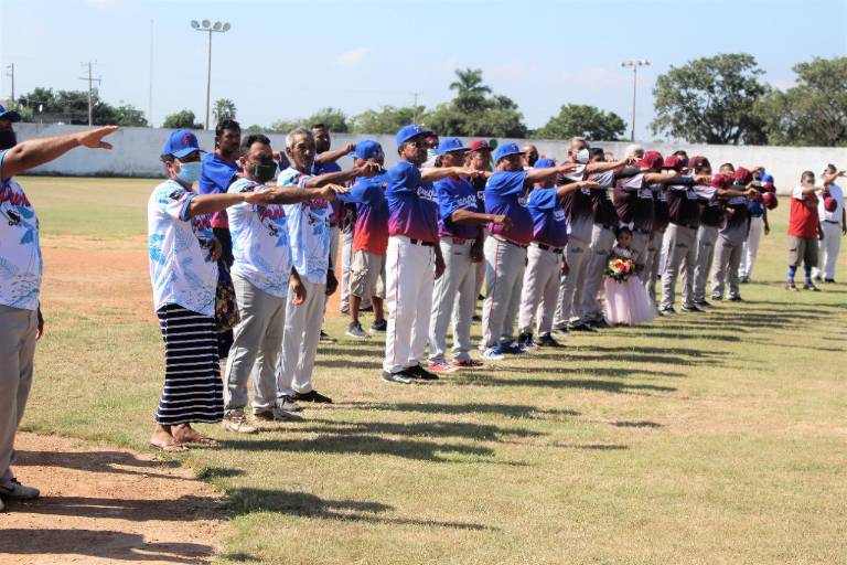 Inauguran en Escuinapa Liga de Beisbol Veteranos 40 Años y Más