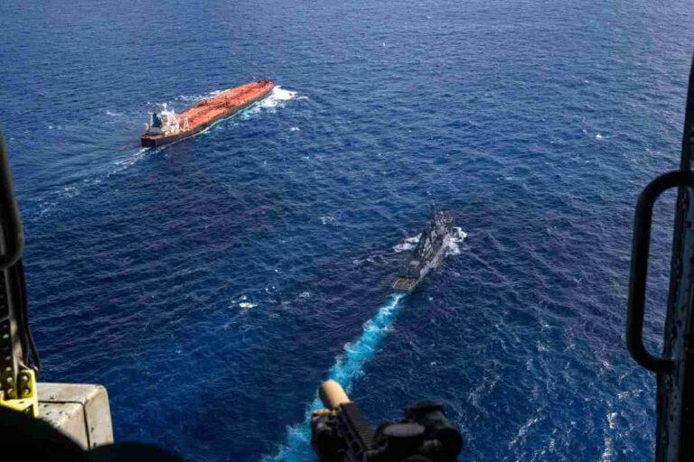 $!EU intercepta otro petrolero en el océano Índico que escapó del bloqueo ordenado por Trump en el Caribe