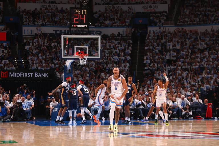 Con 28 puntos de Shai Gilgeous-Alexander, Thunder se impone 94-92 a Pelicans en el Juego 1