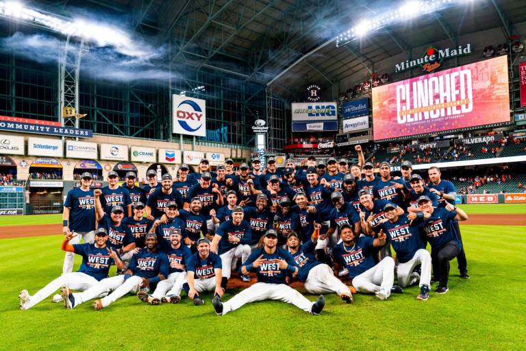 Astros amarran el título del Oeste de la Liga Americana