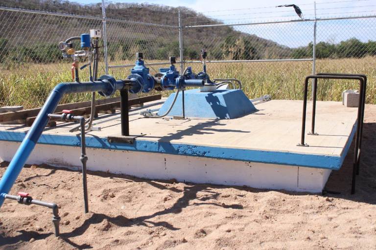 Entrega Alcalde pozo en la comunidad de Las Tapias, en Culiacán