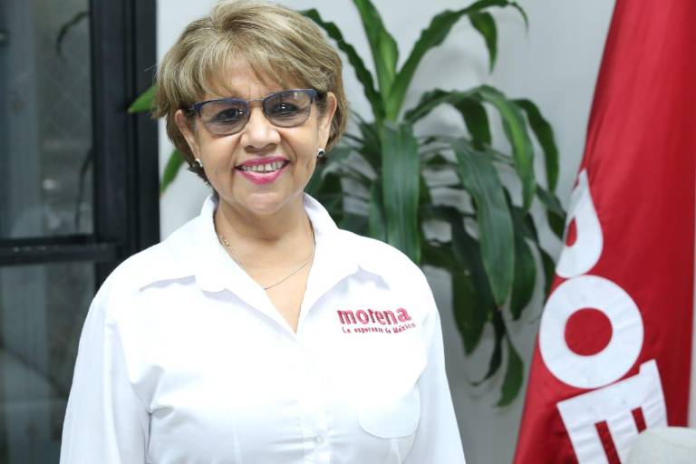 ‘Ni fantasmié aquí, ni fantasmié allá’, dice Olegaria Carrazco, candidata a reelegirse como diputada federal por Morena