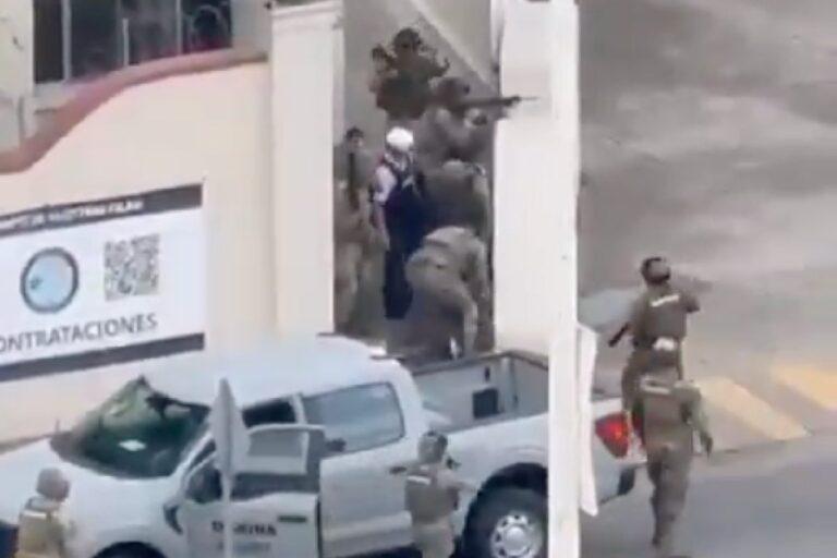 $!Elementos de la Marina disparan a civil que los amenazó con arma en Puerto Vallarta, Jalisco