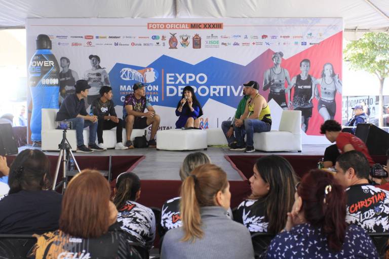 Entrenadores y deportistas sinaloenses dan cátedra en la Expo Deportiva del Maratón Internacional de Culiacán