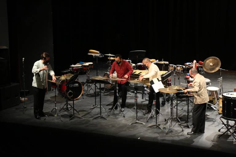 Disfrutan ‘Obras de concurso’ con SAFA Ensamble de Percusiones
