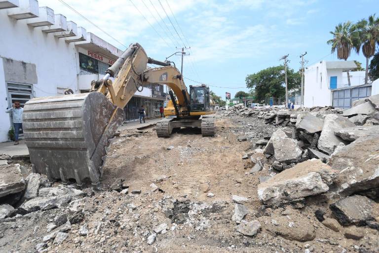 La segunda etapa de remodelación de la Gabriel Leyva, en Mazatlán, está en marcha