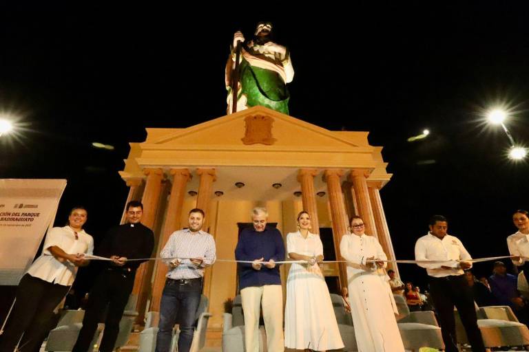 Inauguran el Mirador de Badiraguato, el parque donde sobresale San Judas, de 18 metros de alto