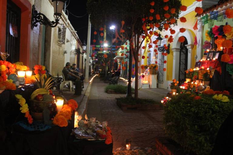 Vecinos realizan tradicional muestra de altares en el callejón 22 de Diciembre, en Rosario