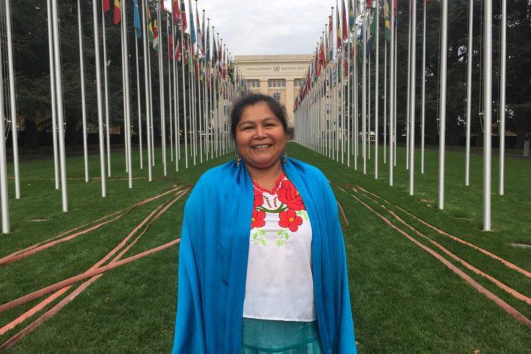 $!Anabela Carlón en la sede de las Naciones Unidas en Ginebra, Suiza.